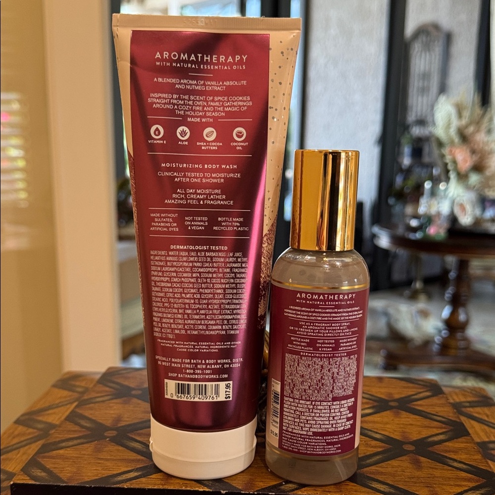 Bath & Body Works Vanilla Nutmeg Body Wash & Perfume Mist - Picture 2 of 2